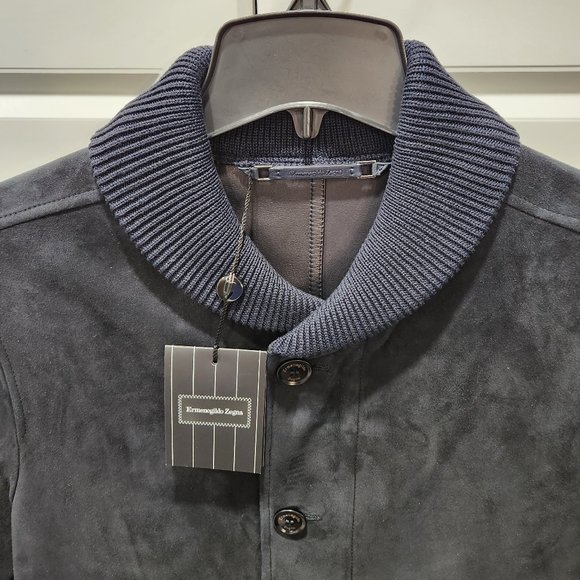 ERMENEGILDO ZEGNA Lambskin Bomber Blouson - Picture 2 of 16